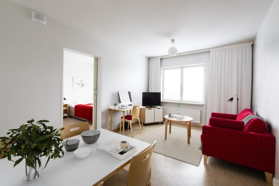 Unihome - Töölö Tower - Kalustettu asunto 1mh, 46 m2